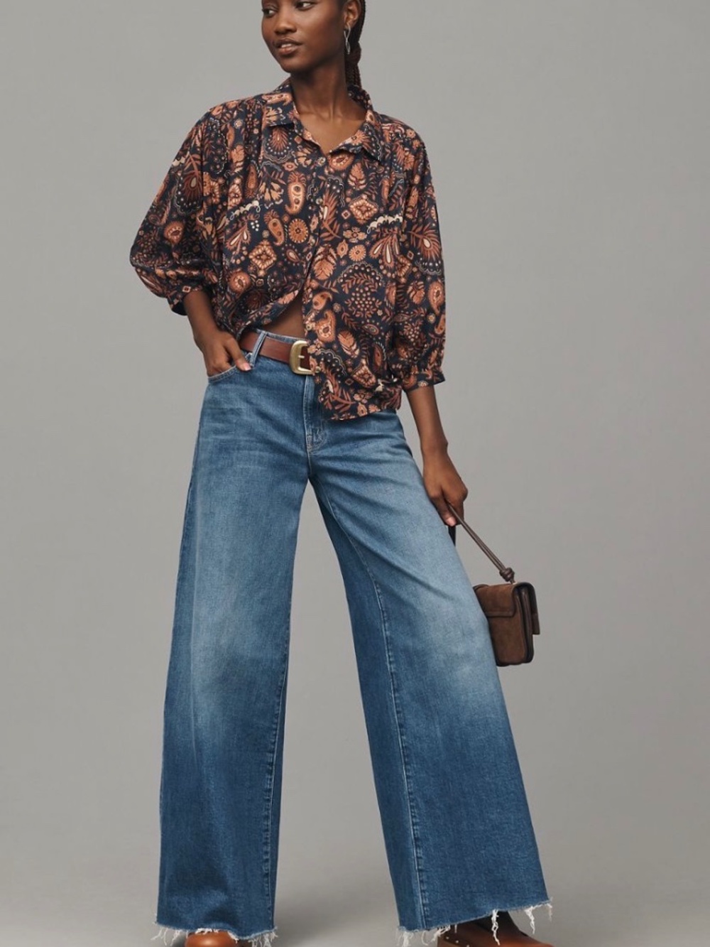 MOTHER The Breeze Buttondown Blouse size XS